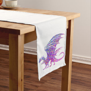 Amazing Mosaic Dragon Long Table Runner