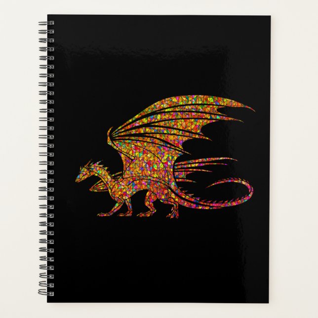 Amazing Mosaic Dragon  Planner (Front)