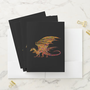 Amazing Mosaic Dragon  Pocket Folder