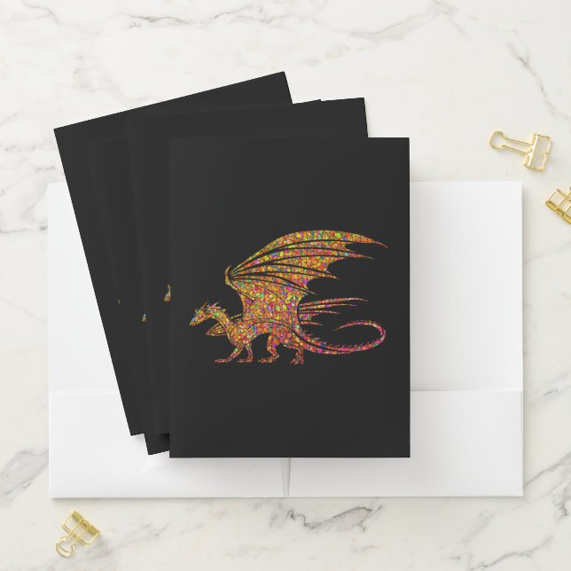 Amazing Mosaic Dragon  Pocket Folder (In Situ)