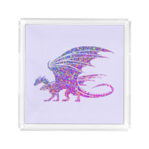 Amazing Mosaic Dragon Purple
