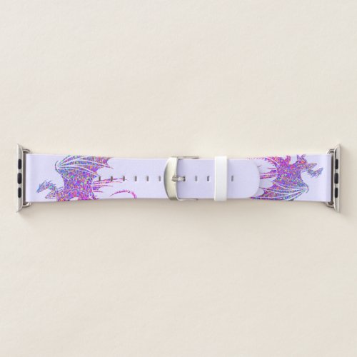 Amazing Mosaic Dragon Purple Apple Watch Band