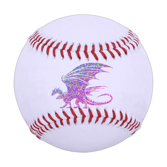 Amazing Mosaic Dragon Purple Baseball (Front)