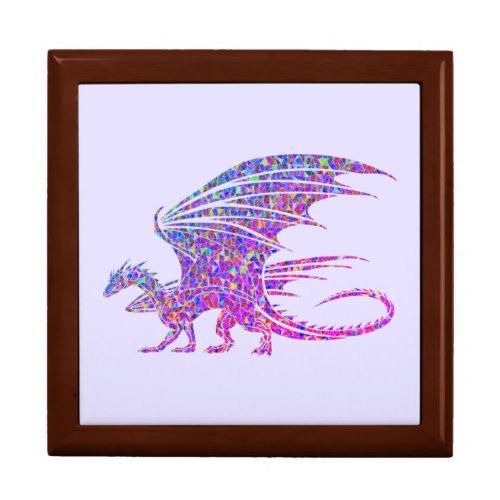 Amazing Mosaic Dragon Purple Gift Box