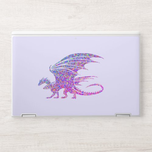 Amazing Mosaic Dragon Purple HP Laptop Skin