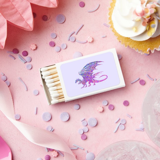 Amazing Mosaic Dragon Purple Matchboxes (Insitu)