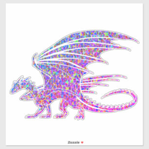 Amazing Mosaic Dragon Sticker