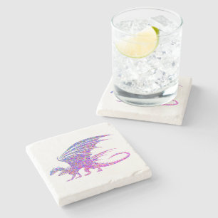 Amazing Mosaic Dragon Stone Coaster
