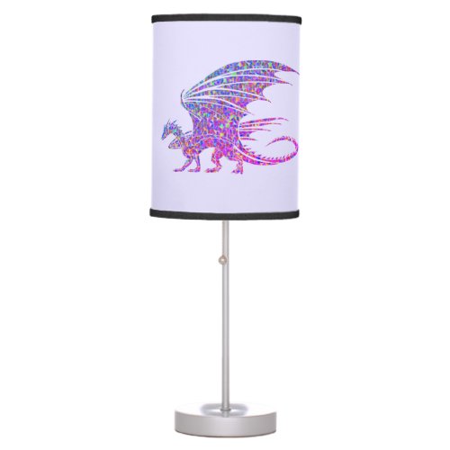 Amazing Mosaic Dragon  Table Lamp