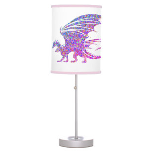Amazing Mosaic Dragon Table Lamp