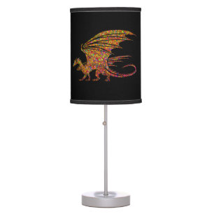 Amazing Mosaic Dragon  Table Lamp