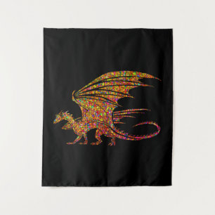 Amazing Mosaic Dragon Tapestry