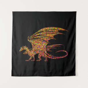 Amazing Mosaic Dragon Tapestry