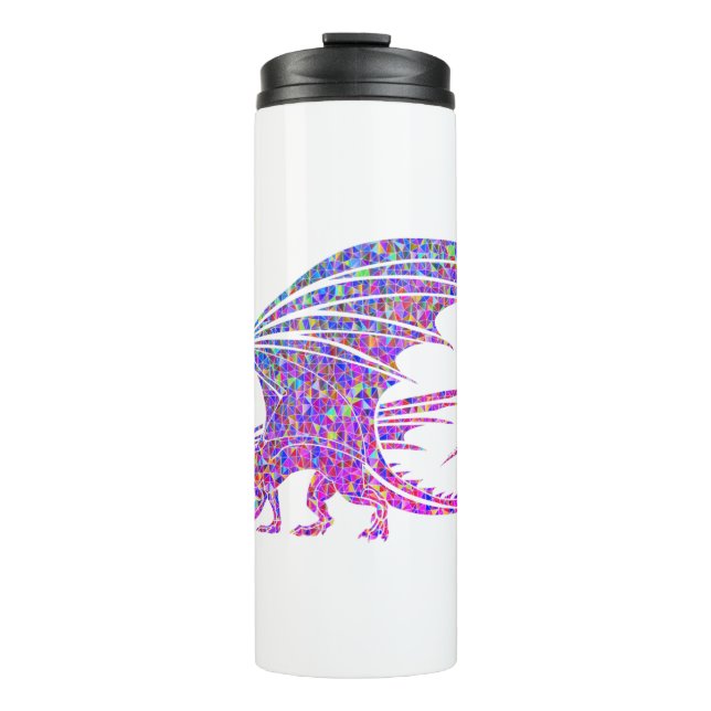 Amazing Mosaic Dragon Thermal Tumbler (Front)