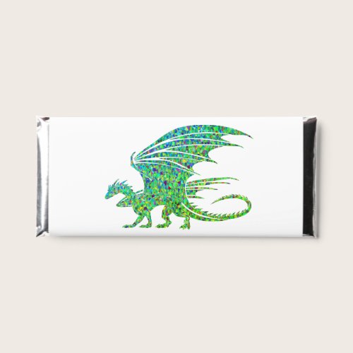 Amazing Mosaic Green Dragon Hershey Bar Favors
