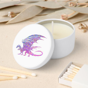 Amazing Mosaic Purple Dragon Mini Candle Favors