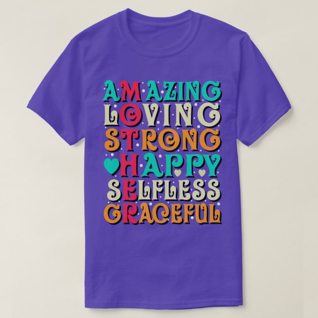 Amazing Mother Love Inspirational Mom Quote T-Shirt (Design Front)