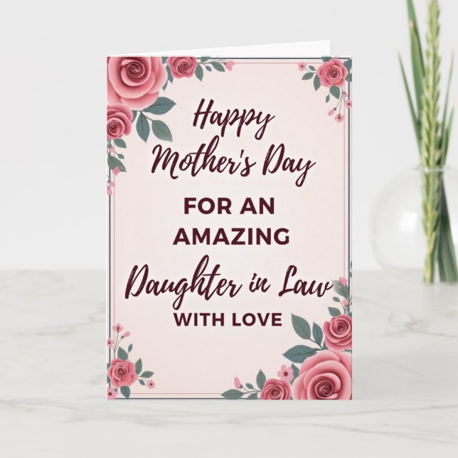 Amazing Mothers Day Roses Card (Front)