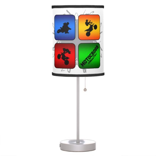 Amazing Motocross Urban Style Table Lamp