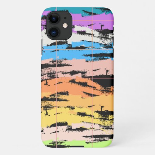 Amazing multi water color shape design iPhone 11 case