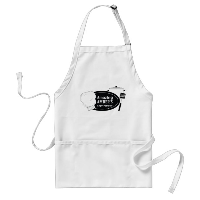 Amazing (name here)'s Cozy Kitchen Adult Apron (Front)
