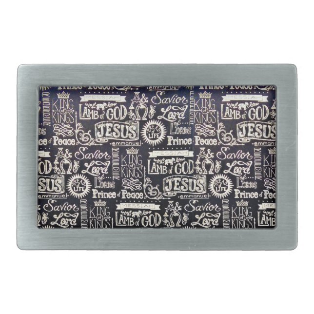 Amazing Names Of Jesus Belt Buckle (Front)