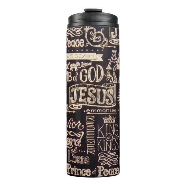 Amazing Names of Jesus Christ Thermal Tumbler (Front)
