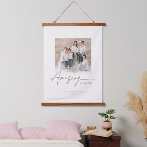Amazing Nanna Personalized Photo Custom Family Hanging Tapestry
