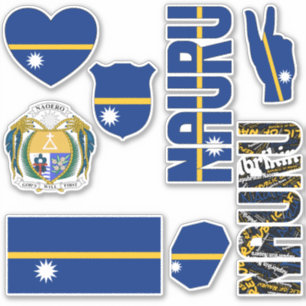 Amazing Nauru Shapes National Symbols Sticker