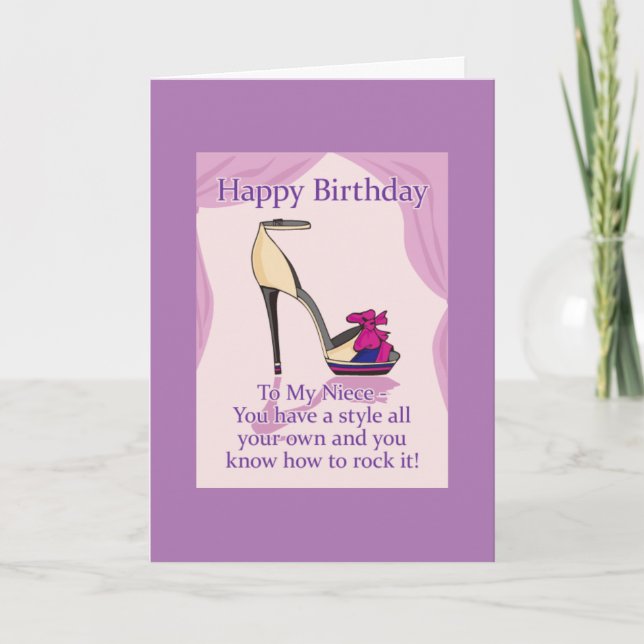 AMAZING **NIECE** ON YOUR BIRTHDAY CARD (Front)