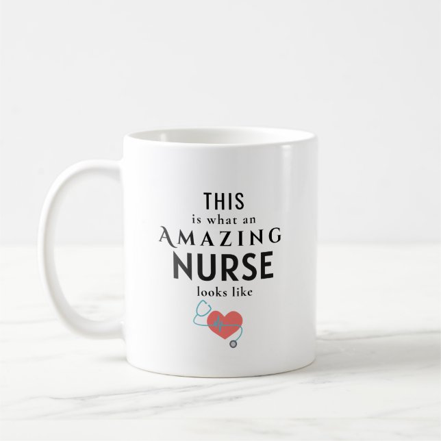 Amazing Nurse Personalized Coffee Mug (Left)