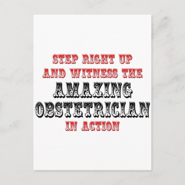 Amazing Obstetrician In Action Postcard (Front)