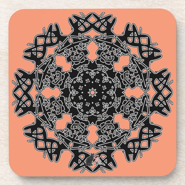 Amazing Octa Glyph Dusk Coaster (Front)
