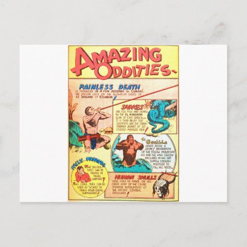 Amazing Oddities Postcard