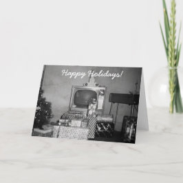 Amazing Old 1950's Christmas Vintage Holiday Decor Card