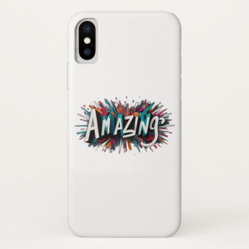 Amazing one iPhone x case