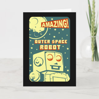 Amazing Outer Space Robot Card