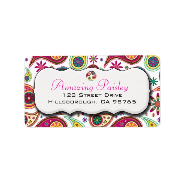 Amazing Paisley Address Label (Front)