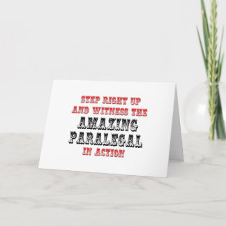 Amazing Paralegal In Action Card
