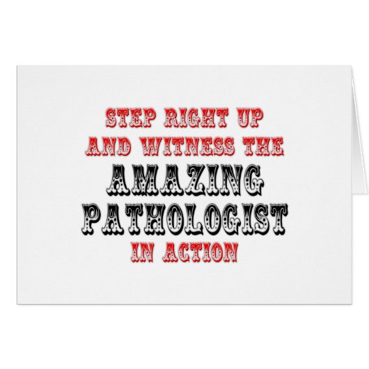 Amazing Pathologist In Action Cards (Front Horizontal)