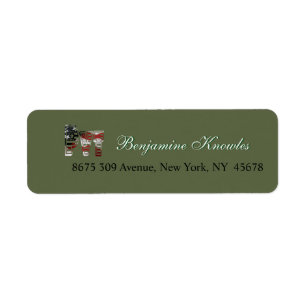 Amazing Patriotic Military Unique Label