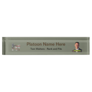 Amazing Patriotic Military Unique Name Plate