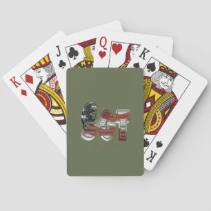 Amazing Patriotic Military Unique Poker Cards