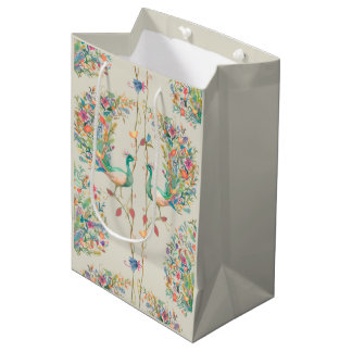 Amazing Peacock Large Gift Bag