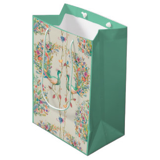 Amazing Peacock Large Gift Bag