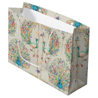 Amazing Peacock Large Gift Bag