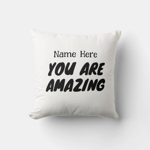 Amazing People Precious People T_Shirt Throw Pillow