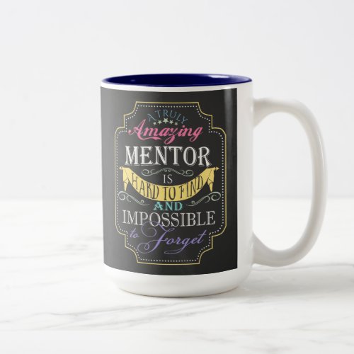 amazing personalise mentor Mug chalkboard sign