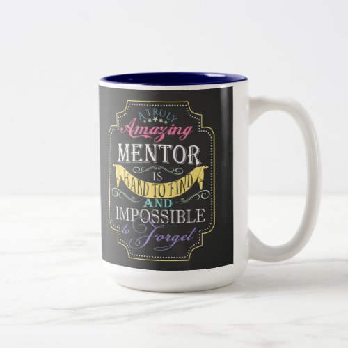 amazing personalise mentor thank you gift Two_Tone coffee mug