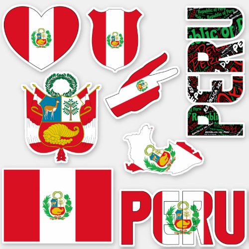 Amazing Peru Shapes National Symbols Sticker